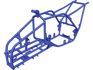 Frame ATV Chassis 3D Model preview