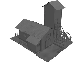 Old Barn 3D Model preview