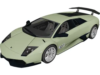 Lamborghini Murcielago LP670 SV 3D Model preview
