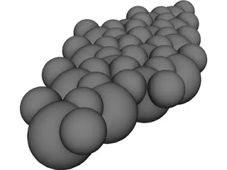 Water Molecule 3D Model preview