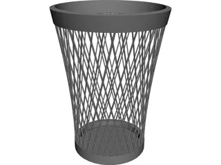 Trash Can 3D Model preview