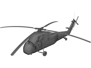 Sikorsky HUS-1 Seahorse 3D Model preview