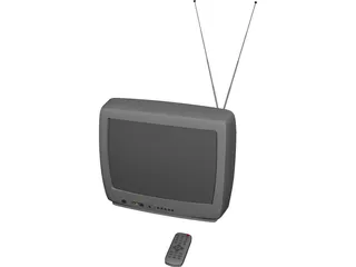 TV Set 3D Model preview