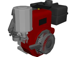 Tecumseh 4-Stoke Engine 3D Model preview