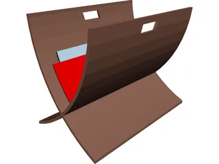 Magazine Holder 3D Model preview