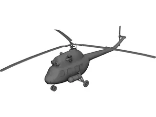Mil Mi-2 Hoplite 3D Model preview