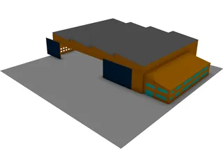 Aircraft Facility 3D Model preview