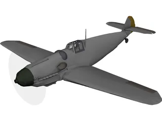 Messerschmitt BF-109G6 3D Model preview