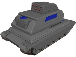Hunter Support Tank 3D Model preview