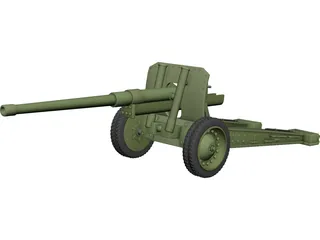 Cannon (122mm) 3D Model preview