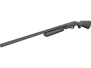 Remington 870 Shotgun 3D Model preview