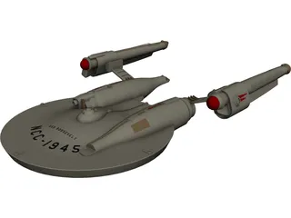 Star Trek Airplane 3D Model preview