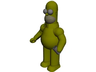 Simpsons Homer 3D Model preview
