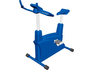 Exercise Bike 3D Model preview