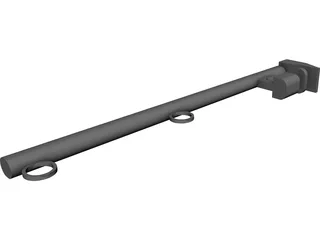 Safety Stanchion 3D Model preview
