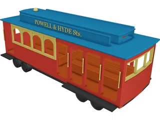 Streetcar San Francisco 3D Model preview