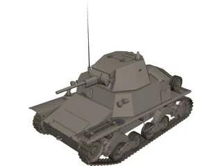 Fiat L3-33/1 3D Model preview