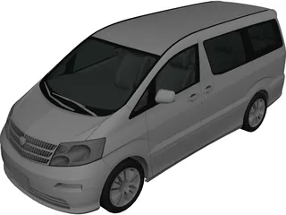 Toyota Alphard 3D Model preview