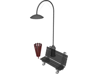 Fancy Post 3D Model preview