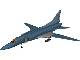 Tupolev Tu-22 Blinder 3D Model preview
