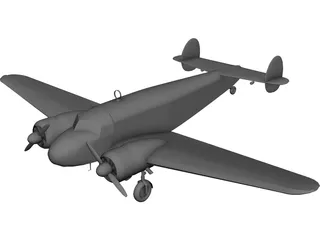 Beechcraft C-45 3D Model preview