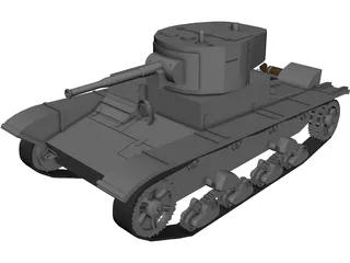 T-26B 3D Model preview