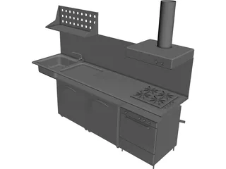 Kitchen 3D Model preview