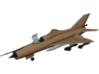 MiG-21 3D Model preview
