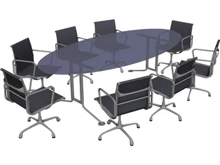 Conference Table 3D Model preview