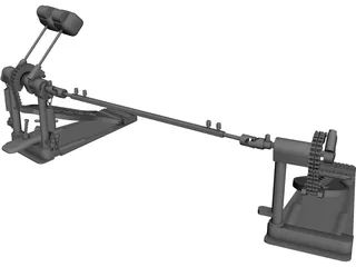 DW5000 Double Pedal 3D Model preview