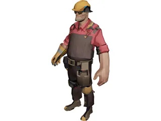 Engineer 3D Model preview