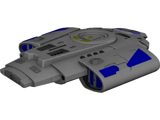 Star Trek USS Defiant 3D Model preview