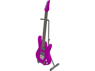 Electric Guitar 3D Model preview