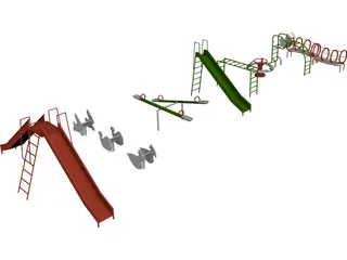 Playground Set 3D Model preview