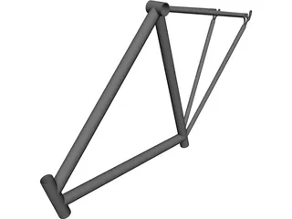 Race Bike Frame 3D Model preview
