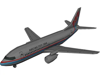 Boeing 737-300 3D Model preview