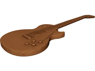 Les Paul Guitar 3D Model preview
