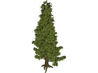 Needle Tree 3D Model preview