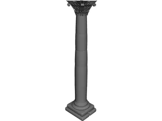 Roman Column 3D Model preview