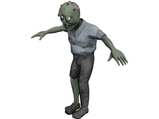 Zombie Rig 3D Model preview