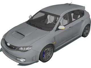 Subaru Impreza WRX Cosworth Edition 3D Model preview
