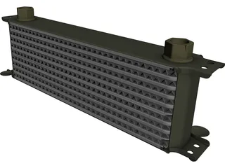 Oil Cooler 3D Model preview