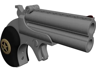 Derringer Texas Ranger 3D Model preview