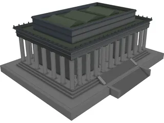 Lincoln Memorial 3D Model preview