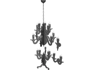 Night Watch Lamp 3D Model preview