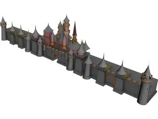 Disney World 3D Model preview