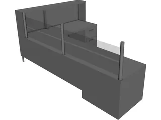 Office Desk 3D Model preview