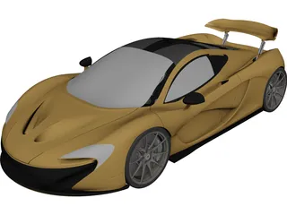 McLaren P1 (2014) 3D Model preview