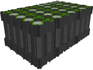 Lithium Battery 18650 type 3D Model preview