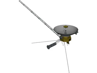Voyager Probe 3D Model preview